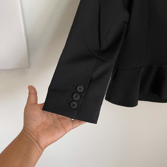 Tibi New York Two Button Wool Blazer 3/4 Sleeve S - Picture 6 of 9